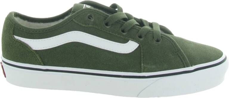 Vans Sherpa Platform Plaid Damesschoenen Green Dames