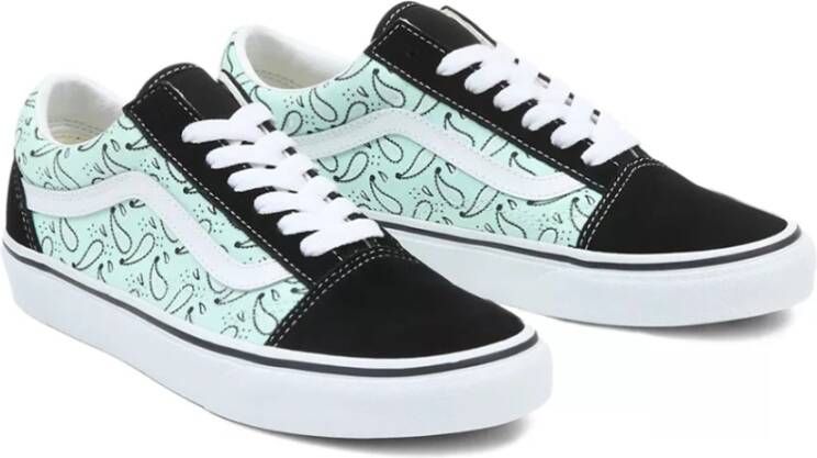 Vans Lage Top Sneakers Green Dames