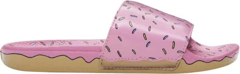 Vans Simpsons Donut Limited Edition Slides Pink Heren