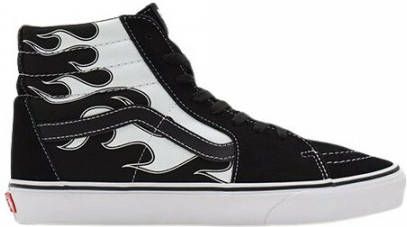 Vans Flame Print High Top Sneaker Black Heren