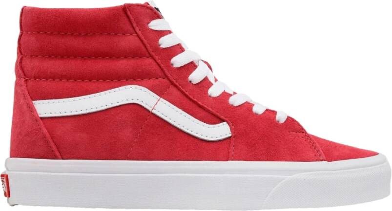 Vans Sk8 Hi Pig Suede Holly Berry Sneakers Pink Heren