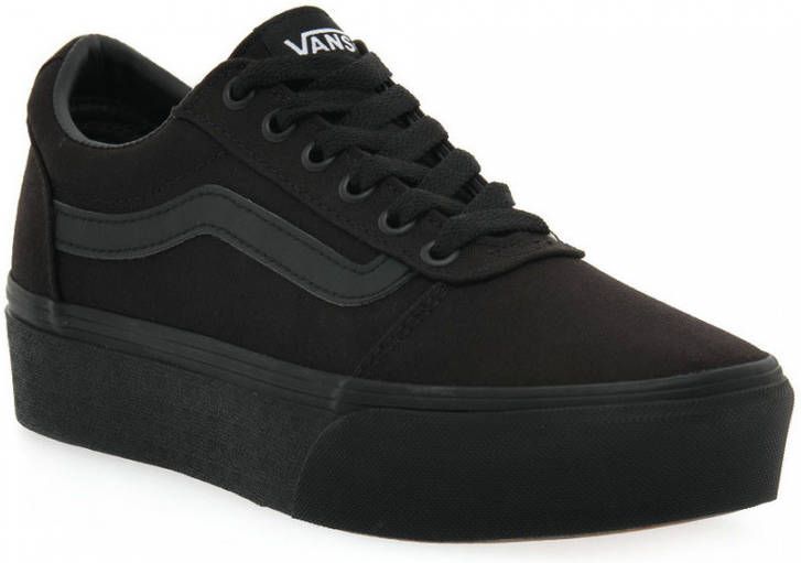 Vans Ward Platform Dames Sneakers (Canvas) Black Black - Foto 3