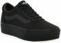 Vans Ward Platform Dames Sneakers (Canvas) Black Black - Thumbnail 3