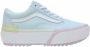 Vans Gestapelde Lage Sneaker Pastel Wit Multicolor Dames - Thumbnail 2