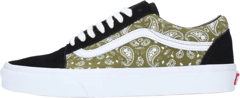 Vans Old Skool Zwart Donkergroen Heren