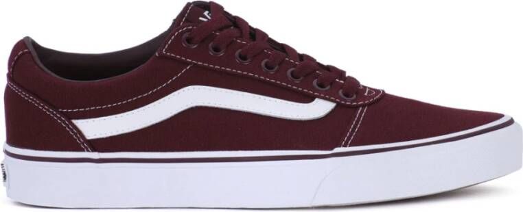 Vans Canvas Port Royale Ward Sneakers Red Heren