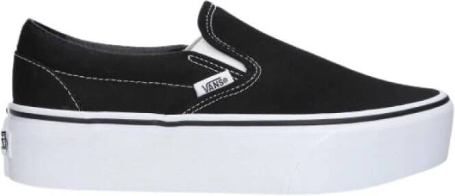 Vans Klassieke Slip-On Stackform Schoenen Black Dames