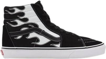 Vans Flame Print High Top Sneaker Black Heren