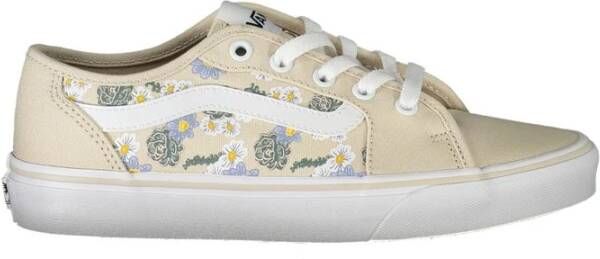 Vans Sportieve Beige Sneaker met Contrastdetails Beige Dames