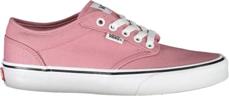 Vans Sportieve Roze Veterschoenen met Contrastdetails Pink Dames