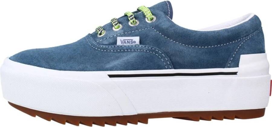 Vans Stijlvolle Era Stacked Sneakers Blue Dames