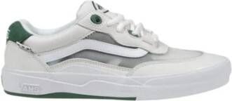 Vans Groene leren schoenen met rubberen zool White Heren