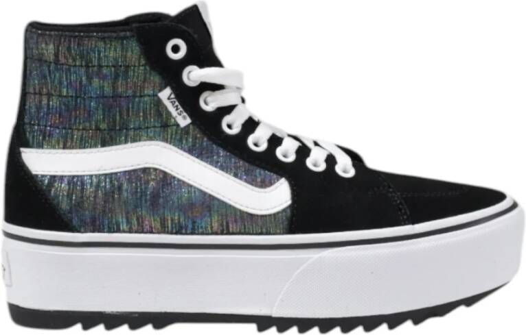 Vans Tapered Hi-Top Leren Schoenen Black Dames