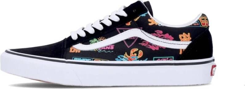 Vans Zwart Neon Lage Sneaker Black Heren