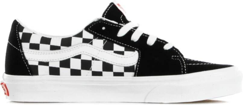 Vans Sk8-Low Schoenen Black Leer Textil 5 Foot Locker