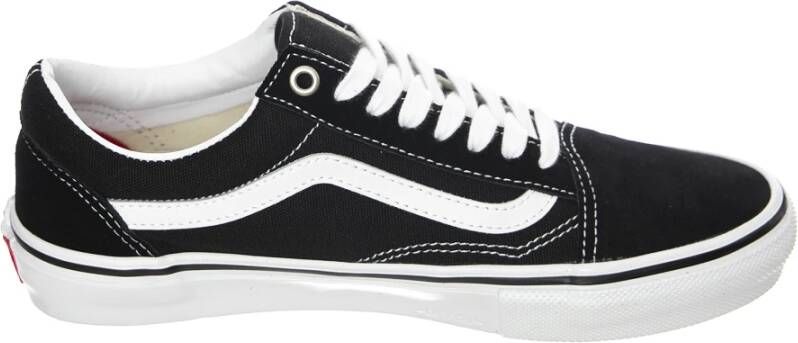 Vans Zwarte Lage Vetersneakers Black Heren