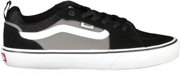 Vans Zwarte Polyester Sneaker met Contrastdetails Black Heren