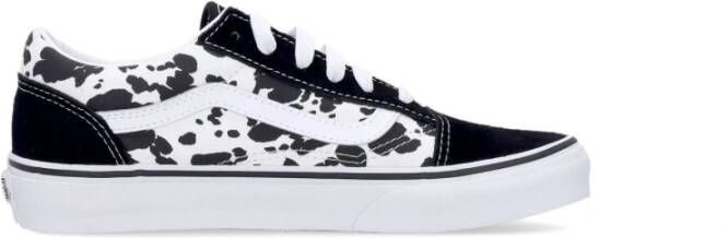 Vans Zwart Wit Lage Top Sneakers Dierenprint Black Heren