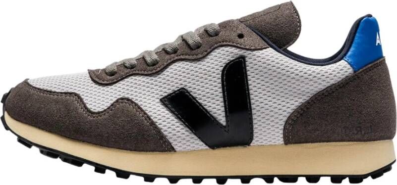 Veja Sneaker Sdu in alveomesh en vegan suède wit en grijs Gray Heren