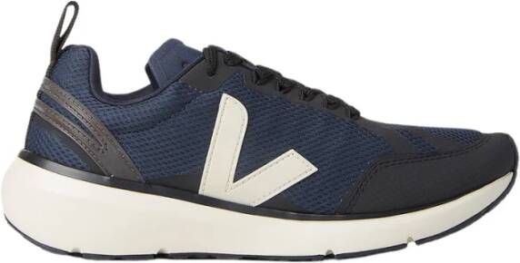 Veja Zwarte en Witte Condor 2 Alveomesh Sneaker Black Heren