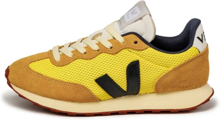 Veja Alveomesh Tonic Black Sneakers Yellow Heren