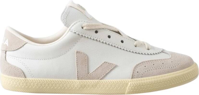 Veja Braziliaanse Volleybal Leren Sneakers White Dames