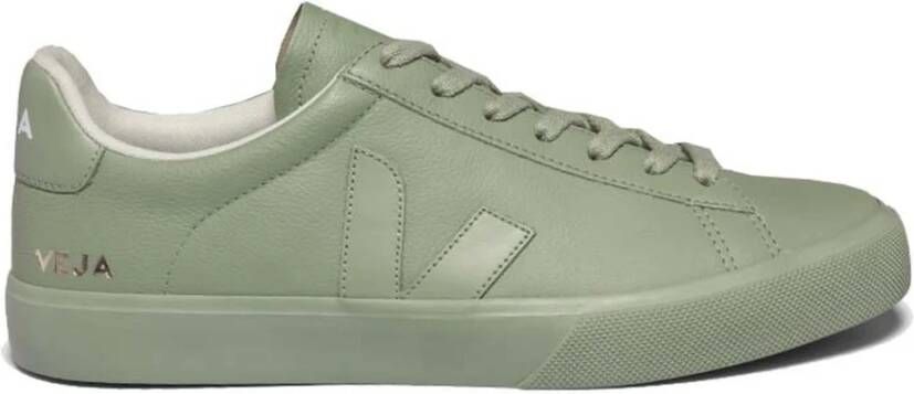 Veja Campo Chromevrije Leren Sneakers Green Dames