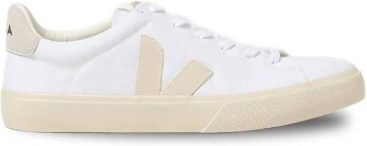 Veja Canvas Sneakers Licht Beige Details White Dames