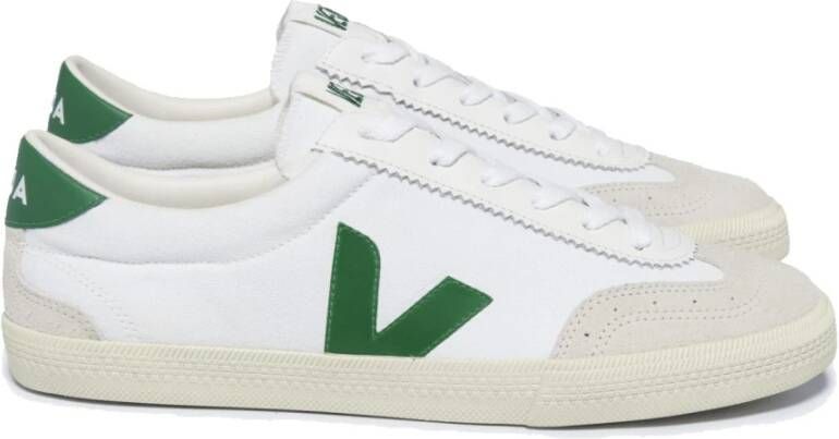 Veja Canvas Volley Sneaker Wit Emeraude White Dames