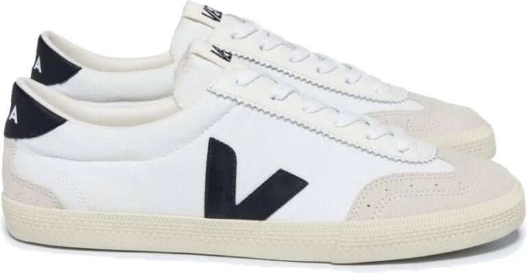 Veja Canvas Volley Sneaker Wit & Zwart Multicolor Dames