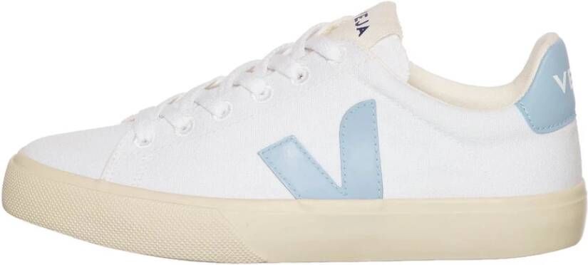 Veja Canvas Wit Staal Sneakers White Dames