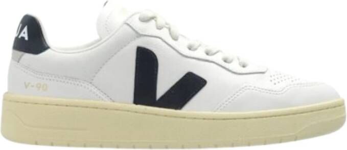 Veja Chromevrije leren sneakers met geperforeerde neusdoos White Heren