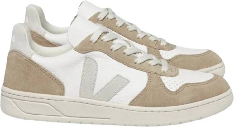 Veja Chroomvrij Leer Suède Beige Vrouwen Multicolor Dames