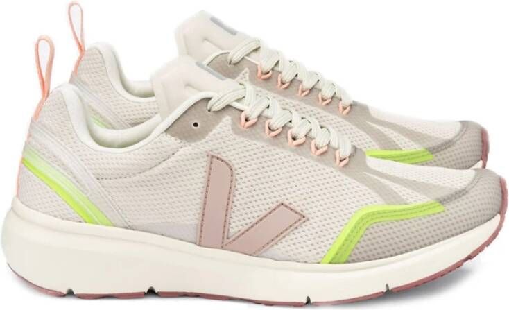 Veja Condor 2 Alveomesh Sneakers Natuurlijke Babe Jaune-Fluo Pink Dames