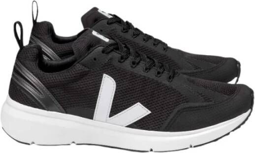 Veja Zwarte en Witte Condor 2 Alveomesh Sneaker Black