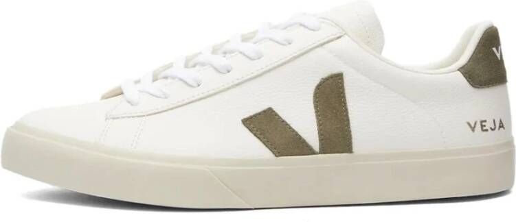 Veja Extra Wit Kaki Sneakers White Heren