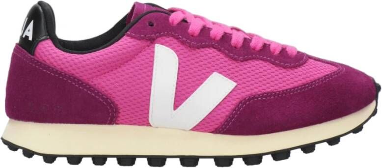 Veja Fuchsia Sneakers met Organische Materialen Roze Dames