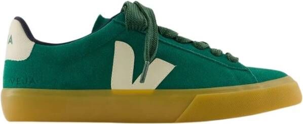 Veja Groene Leren Bold Sneakers Green Heren