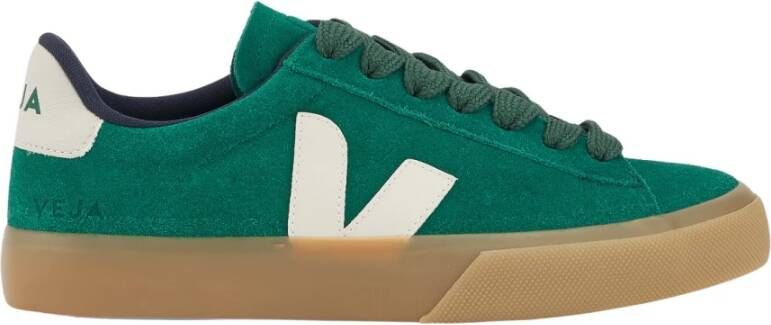 Veja Groene Sneakers met Witte Details Green Dames