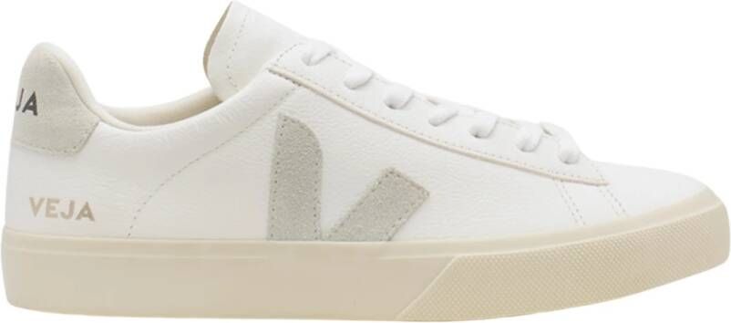 Veja Leren Sneakers in Wit White Dames