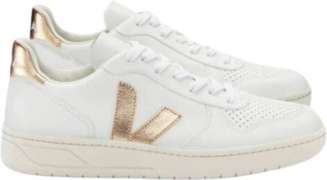 Veja Leren sneakers met gouden details Multicolor Dames