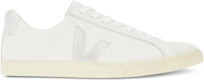 Veja Leren sneakers met logoprint White Heren