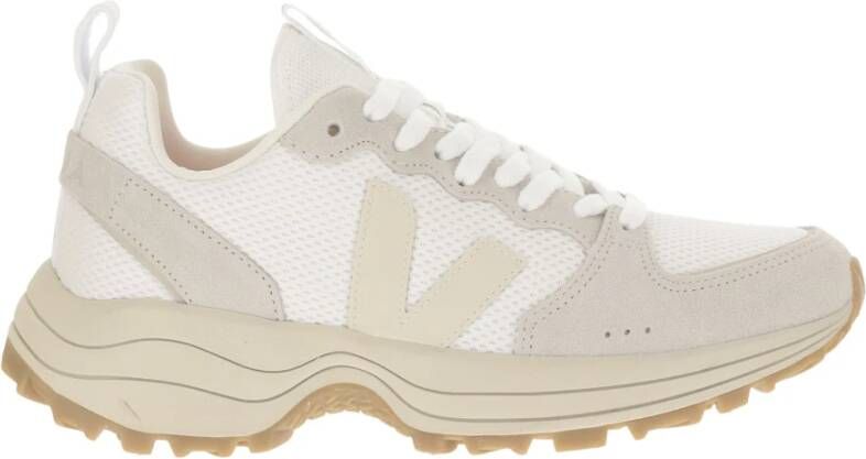 Veja Leren Sneakers met Mesh Applicaties White Dames