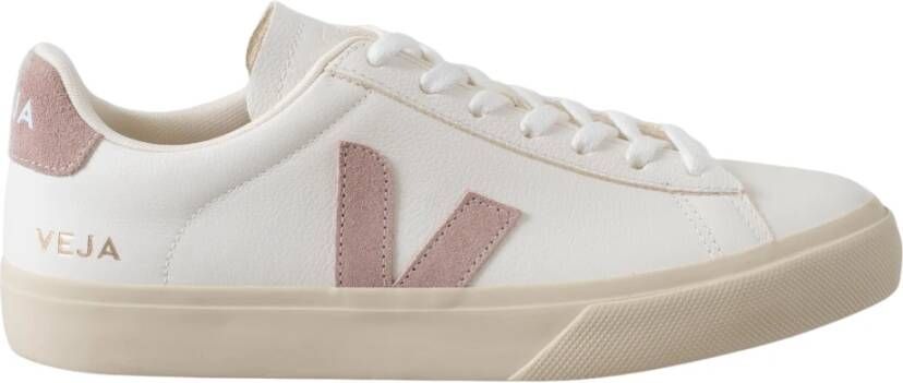 Veja Witte en roze sneakers voor vrouwen White Dames