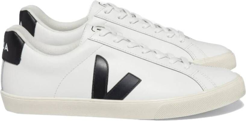 Veja Logo Leren Sneakers White Dames