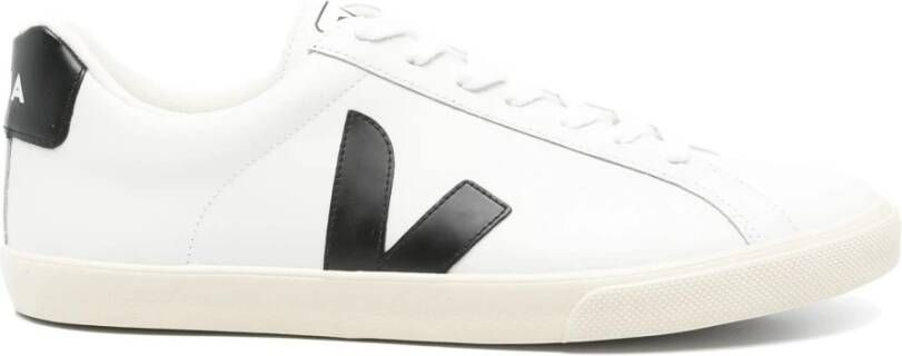 Veja Logo Leren Sneakers White Heren