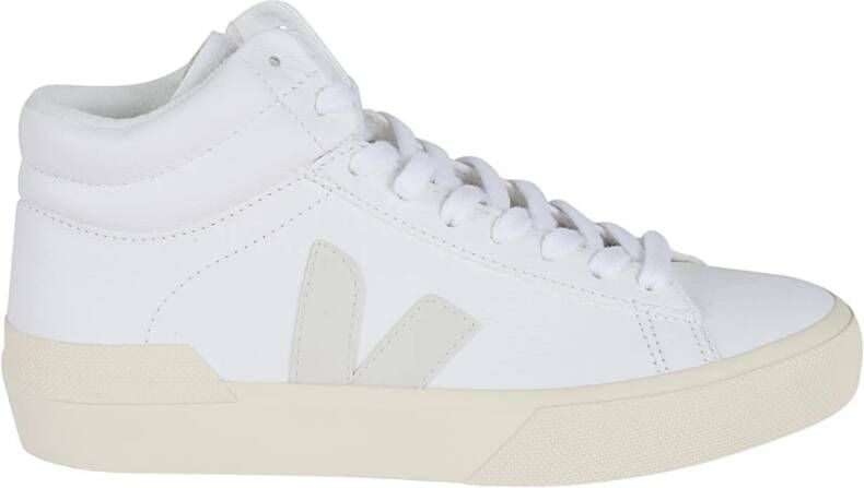 Veja Minotaur Wit Zwart Leren Sneakers White Dames