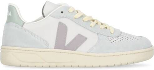 Veja Pastel Leren Sneakers met Suède Details Multicolor Dames