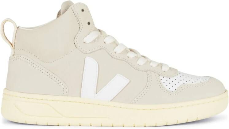 Veja Natuurlijk Wit Nubuck Sneakers Beige Dames