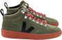 Veja Olive Black-Rust Roraima Suede Schoenen Green Heren - Thumbnail 1